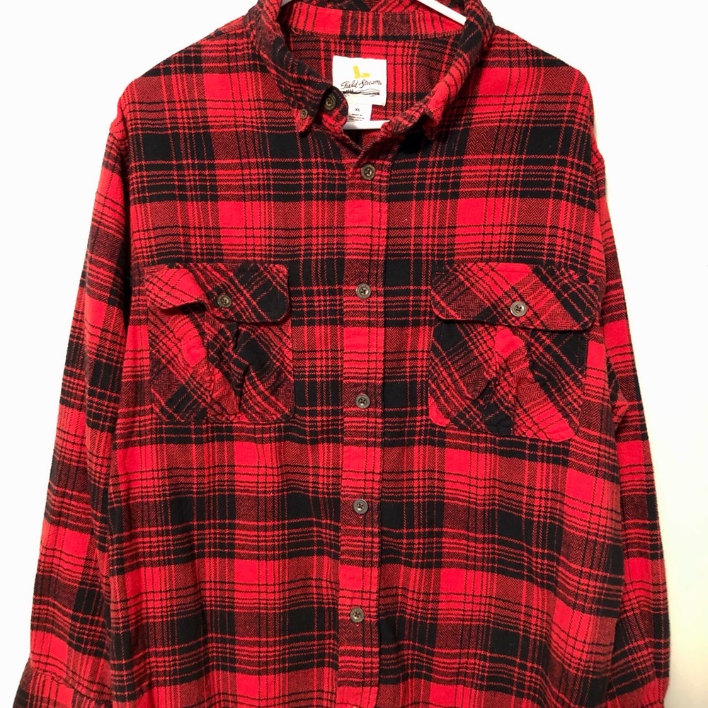Mens Field and Stream Flannel Button Down